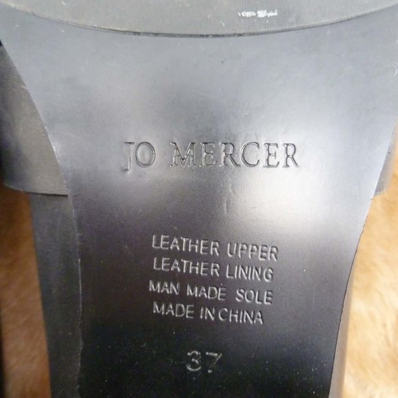 JO MERCER Black Leather Buckle Stud Xenon Loafers - Picture 6 of 13